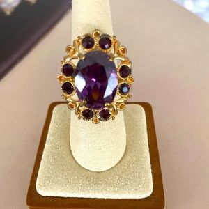Amethyst Cocktail Ring
